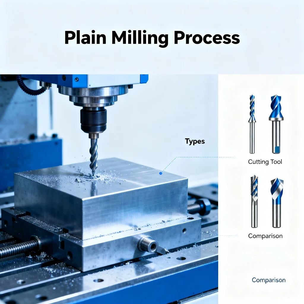 Plain Milling Process Types Cutting Tool and Comparison