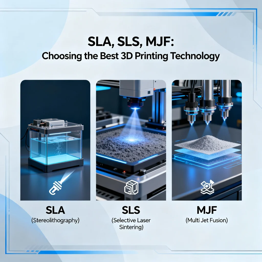 SLA SLS MJF Choosing the Best 3D Printing Technology boona