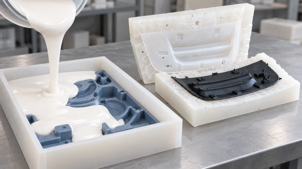 Silicone mold making and casting