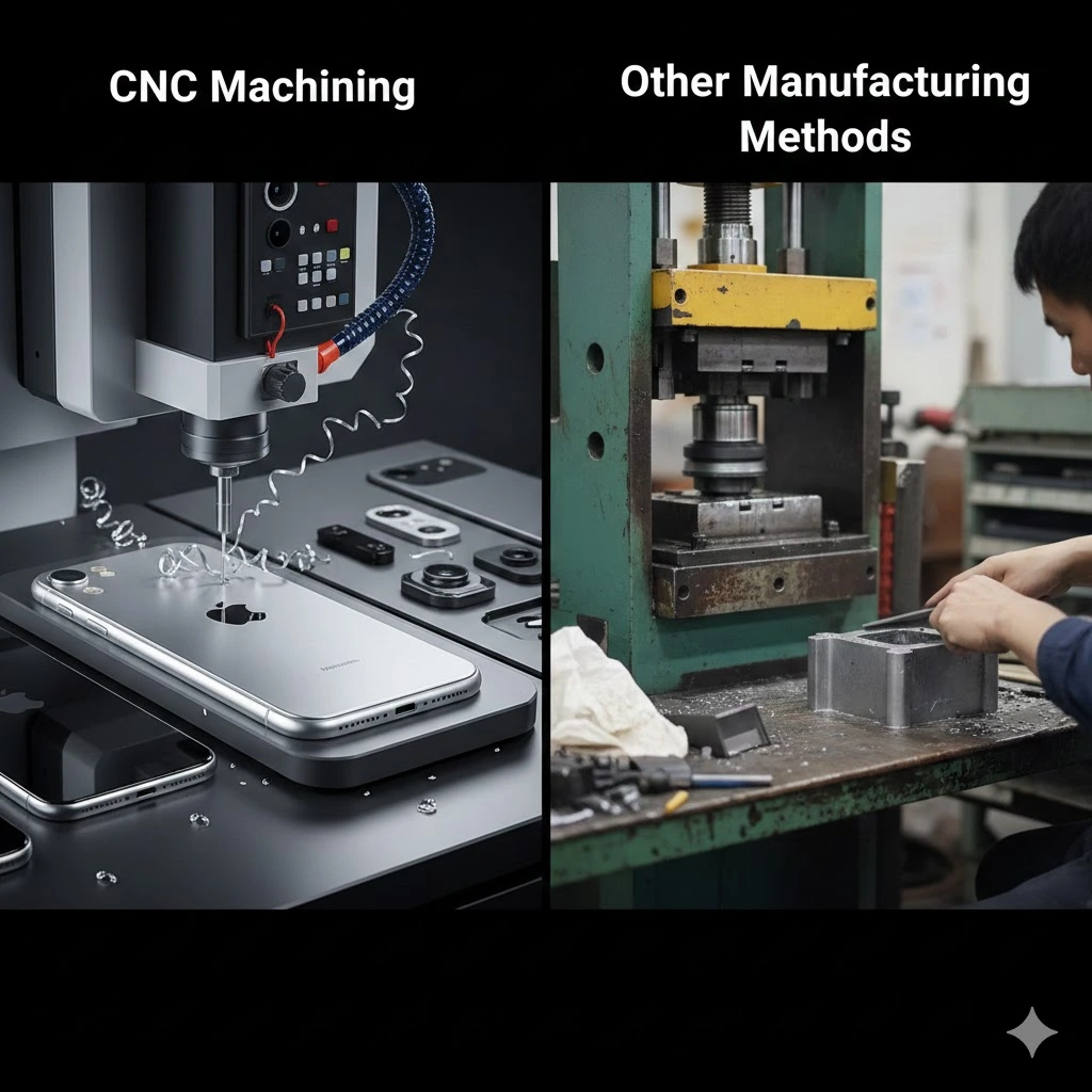 CNC Machining vs Other Manufacturing Methods
