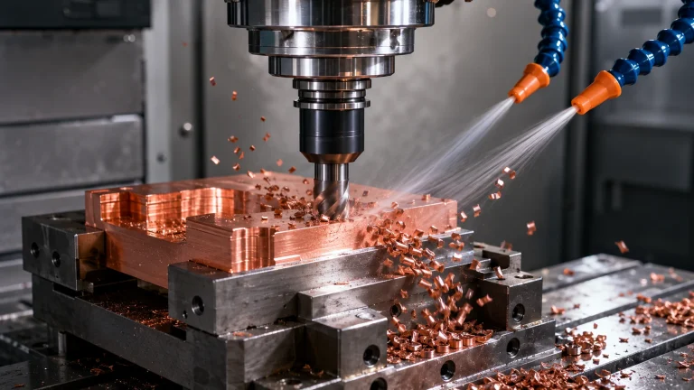 How to Break Chips When CNC Machining Gummy Pure Copper