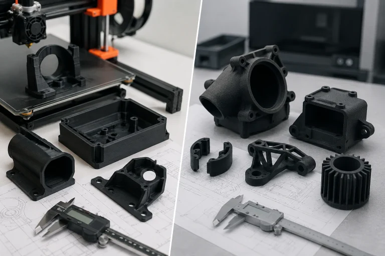 MJF vs FDM 3D printing comparison for functional prototype parts