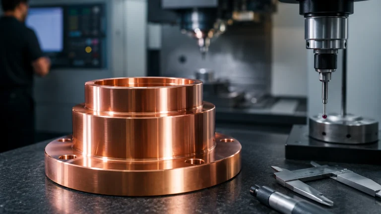 Achieve Ra 0.8 Surface Finish on Soft Pure Copper Parts