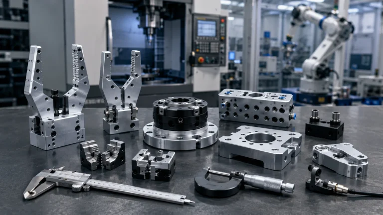 Robot gripper machining