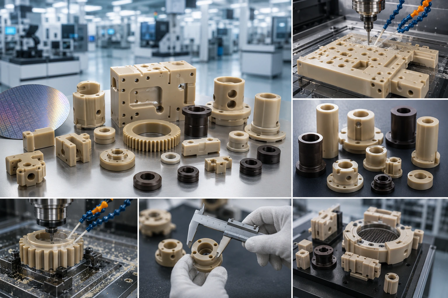custom PEEK and Vespel parts
