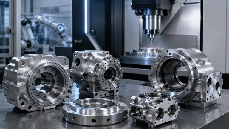 5-axis machining robot housings