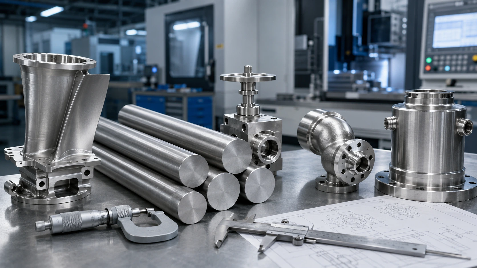 Inconel 718 and 625 machined components
