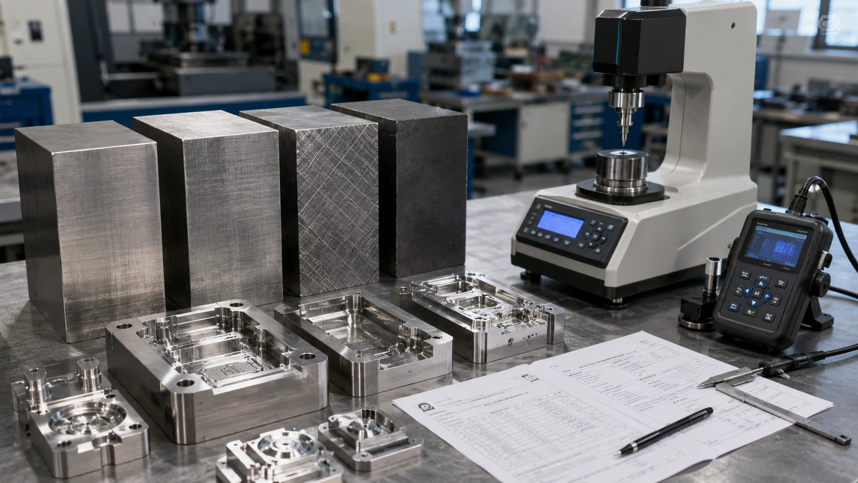 P20 H13 NAK80 S136 mold steel testing
