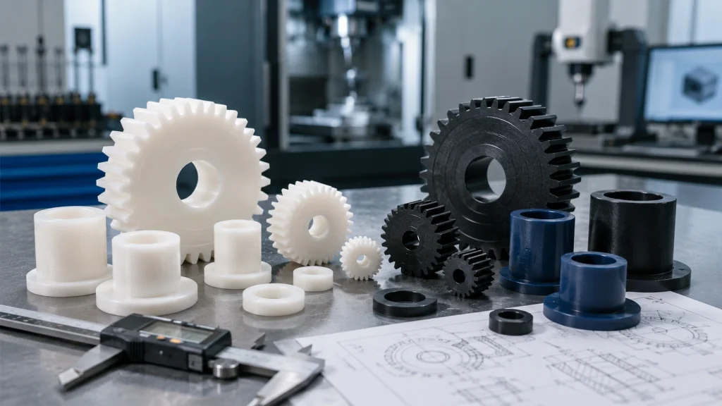 Nylon vs Delrin gears and bushings