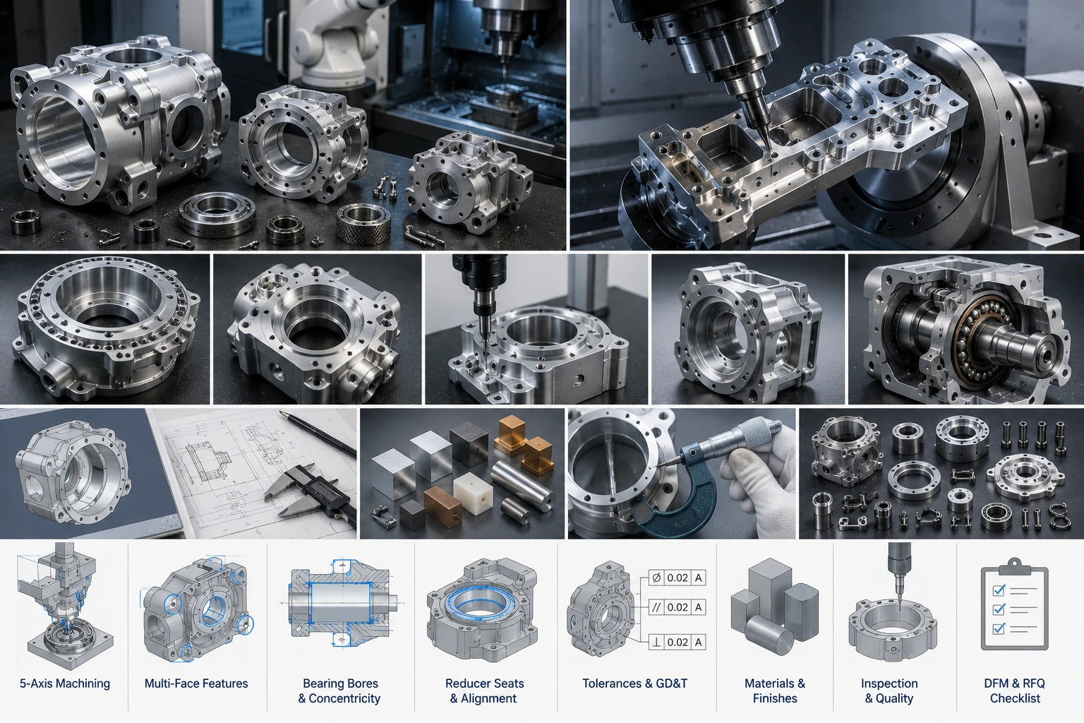 5-axis robot housing machining