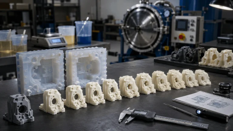 Silicone tool life in vacuum casting