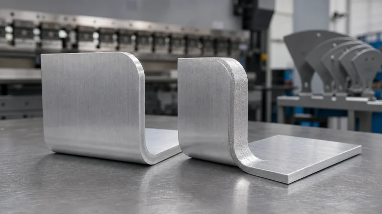 5052-H32 and 6061-T6 bend comparison