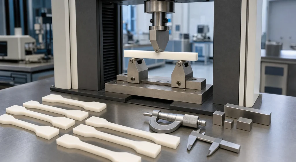 Acetal tensile and flexural testing