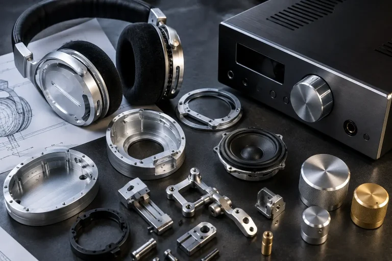 CNC machined audio parts