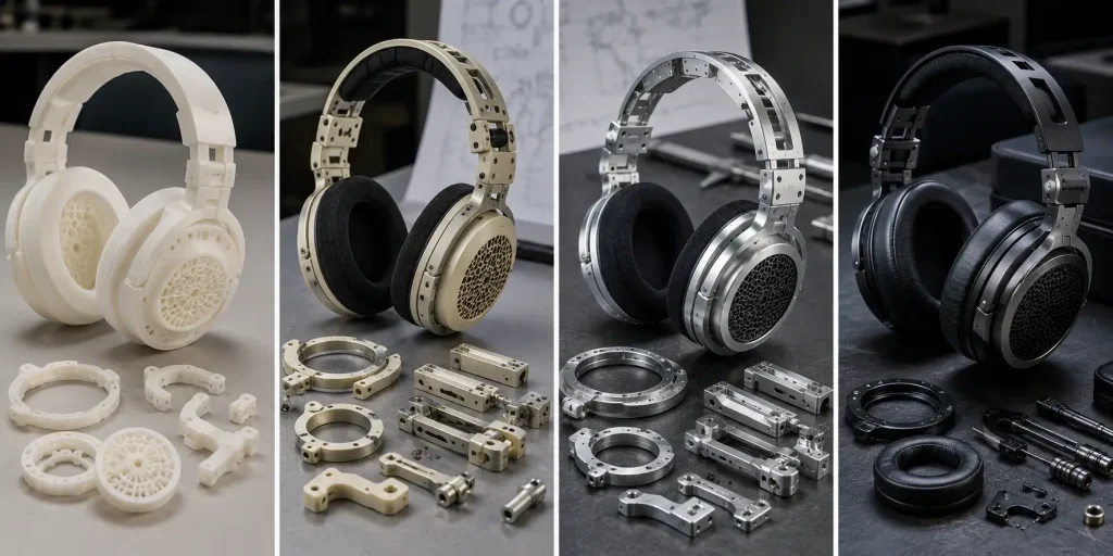 Headphone prototype stages