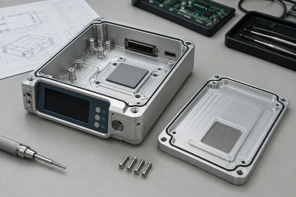 Medical aluminum enclosure components