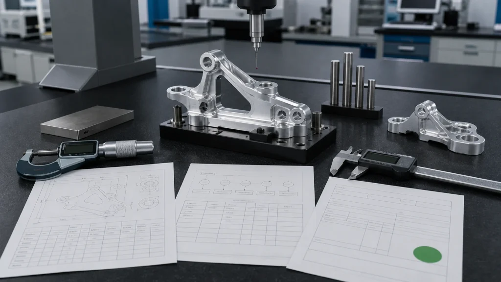 PPAP records and machined parts