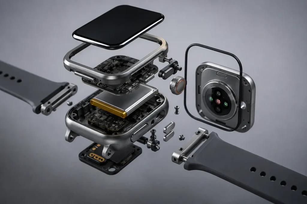 Smartwatch enclosure assembly