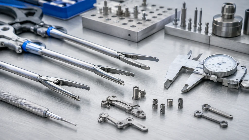 Surgical instrument jaws and pivot components