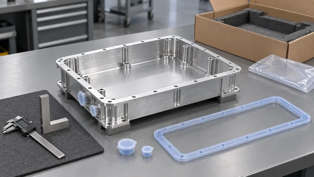 Battery enclosure inspection and packaging
