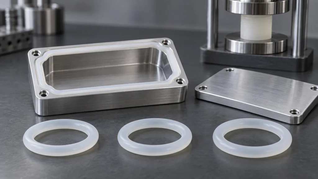 Silicone seals and housing
