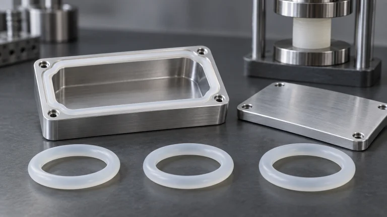 Silicone seals and housing