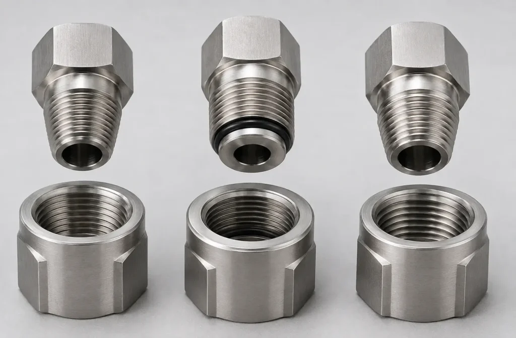 NPT, BSPP and BSPT fittings