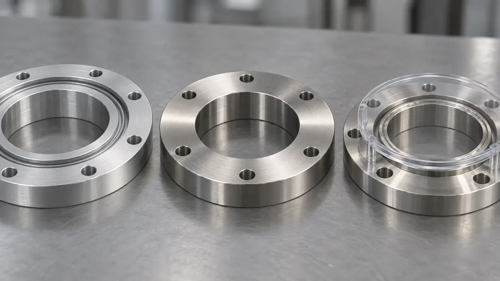 Vacuum chamber sealing surface comparison