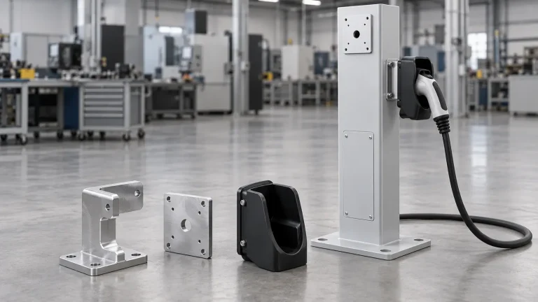 EV charger mounting components