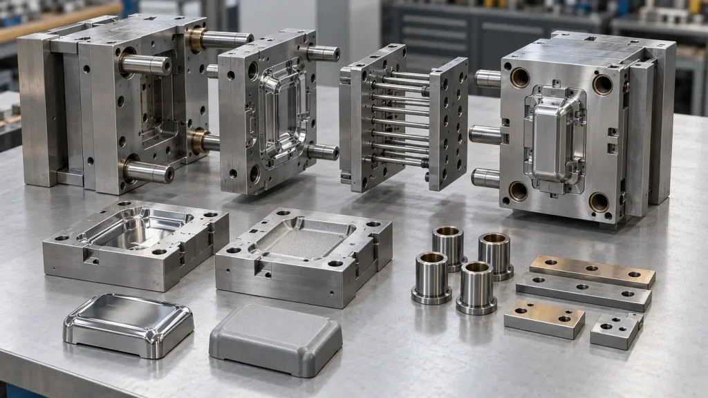 Exploded injection mold