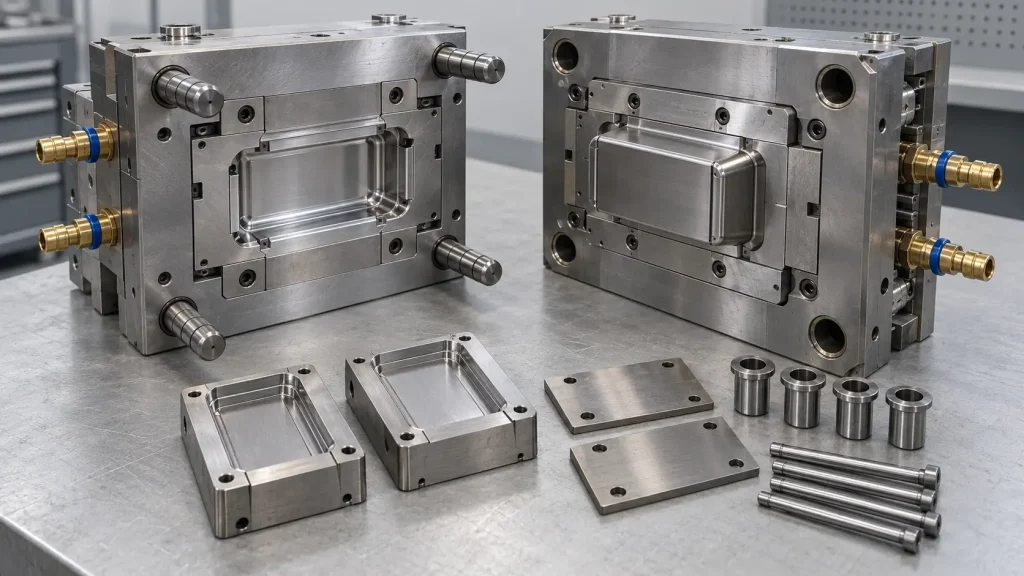 Open injection mold